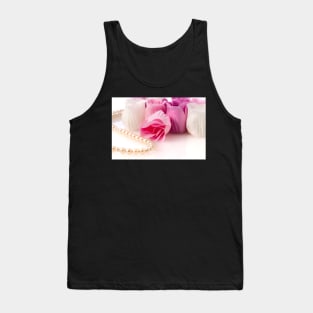 Soap roses and pearl necklace Tank Top